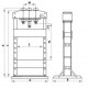 PRESSE D'ATELIER 40T Chassis large  MANUELLE / PNEUM  DRAKKAR-S10538