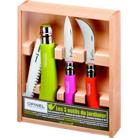 Coffret 3 outils du jardinier OPINEL n 8 -S17641