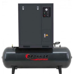 Compresseur INSONORISE 7.5CV TRI Cuve Horizontale 500L Drakkar équipement -S11242