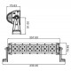 BARRE D'ECLAIRAGE LED 72W 4800LM 24 LEDS 3W ECLAIRAGE COMBINE S17032