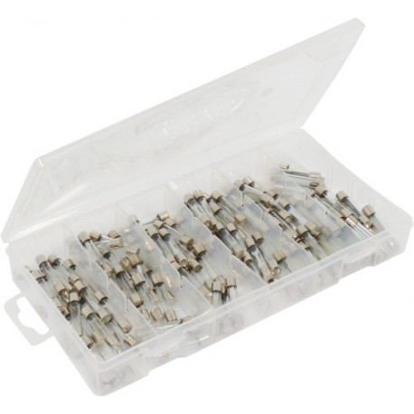 Coffret  de 120 FUSIBLES VERRES. 12/24V. sodelec -S14101