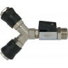 Raccord Pneumatique  Kit sortie de cuve double rapide 1/4"+1/2" -S11916