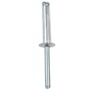 Rivet Alu Acier Tête plate 4.8 x 20mm -250 pieces -sodise