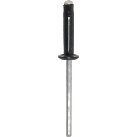 Rivet Aluminium Pétale  triform SPECIAL PLAQUES  NOIR  4 x 25 mm -25 pièces-S23920.25