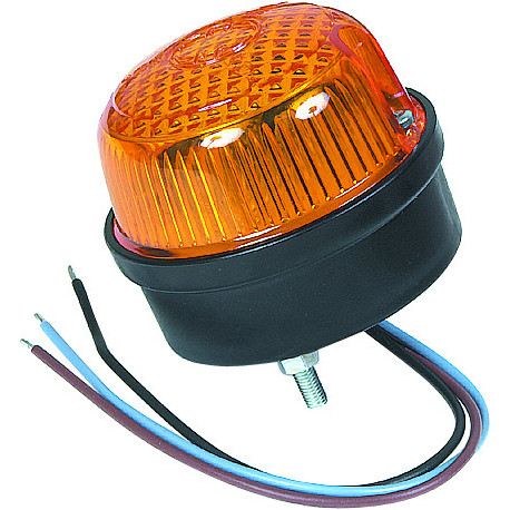 Mini flash led orange signalisation 12/24 vcc IP65-S16147