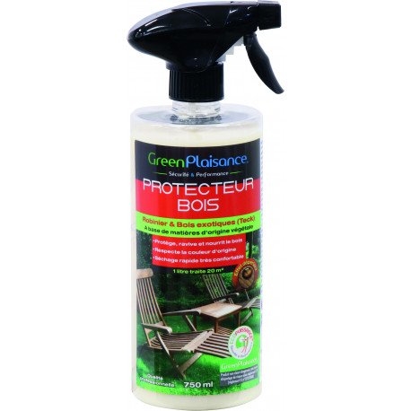 PROTECTEUR BOIS  EXOTIQUE EXTERIEUR ECOPUISSANT Green plaisance 750 ML