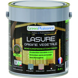 LASURE BOIS EXOTIQUE ET EUROPEENS  ORIGINE VEGETALE  Chêne clair  2,5 litres