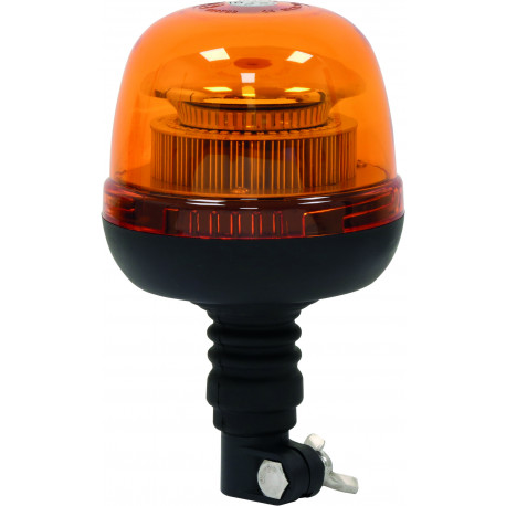 Gyrophare LED rotatif R65 R10 12/24 Orange sur hampe
