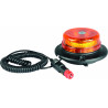 GYROPHARE LED DOUBLE FLASH EXTRA PLAT 12/24V 45LEDS MAGNET VENTOUSE S16312