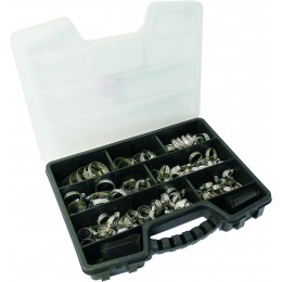 MALETTE DE 100 COLLIERS  INOX  ASSORTIS KLIPPER- 14194