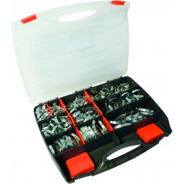 COFFRET 285 COLLIERS BANDE PLEINE 9MM DIAM. 8 À 80MM- EQUINOXE  -26525