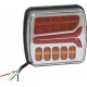 FEU ARRIERE  DESIGN LED ROUGE/ORANGE  4 FONCTIONS GAUCHE SODIFLASH -16050