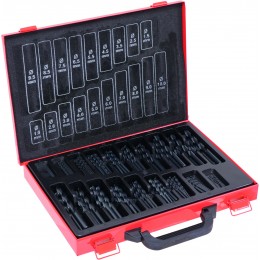 COFFRET MÉTALLIQUES  170 FORÊTS ACIER   HSS TAILLE MEULE DRAKKAR TOOLS - S22235