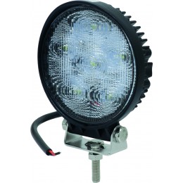 PHARE DE TRAVAIL ROND 6 LED 18W FAISCEAU LARGE SODIFLASH 17064