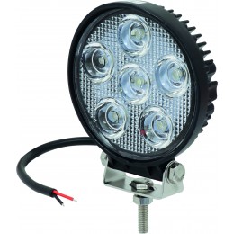 PHARE DE TRAVAIL ROND 6 LED 18W FAISCEAU LONGUE PORTÉE- SODIFLASH 17076