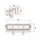 sodiflash 2 BARRES D'ECLAIRAGE 4 LEDS 20W HOMOLOGUEES ROUTE -S17113.02