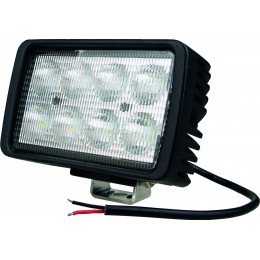 Phare de travail 9 LEDs 27W, embase magnétique 41kg