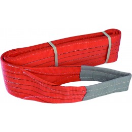 ELINGUE PLATE ROUGE  5 TONNES  LONG 4 Mtrs  X 150MM AVEC BOUCLES  ARIM UP- S19449