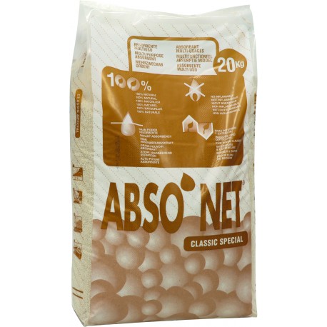 ABSO'NET ABSORBANT MINERAL SEPIOLITE INDUSTRIE 20KGS-18550