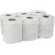 LOT DE 6 BOBINES OUATE BLANC 700F DC ULTRA COMPACT -19,5 X 25 CM -2 PLIS- RECYCLÉE -SODITECH 17521