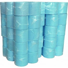 LOT 32 BOBINES OUATE BLEUE- 3 PLIS -LISSE-1000 formats-26X35 CM -SODITECH -17541.16