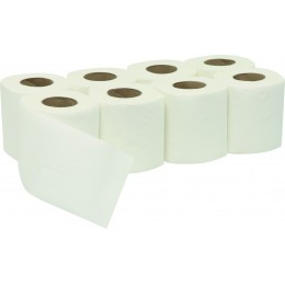 LOT 96 ROULEAUX PAPIER TOILETTE BLANC 200 FEUILLES ECOLABEL  SODITECH -17501