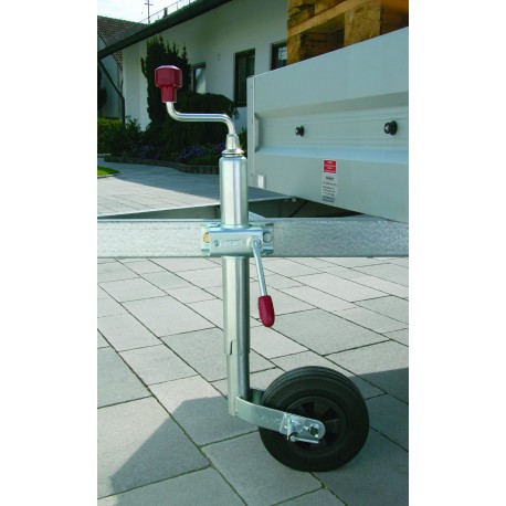 ROUE JOCKEY AVEC PINSTOP DIAMETRE 200mm TUBE  48 MM  MAX 150KGS-18026