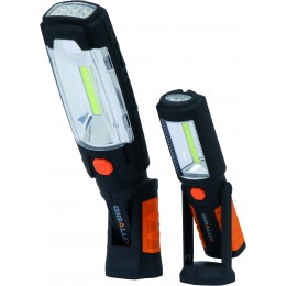 2 BALADEUSES  LED COB ORIENTABLES à BATTRIE LI-ION rechargeables -S02164