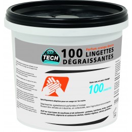 SEAU 100  LINGETTES MAINS NETTOYANTES -  SODITECH S14664