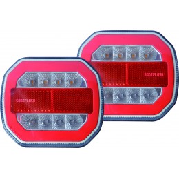 KIt de signalisation arrière magnétique LED , sans fils, 4 fonctions S16145