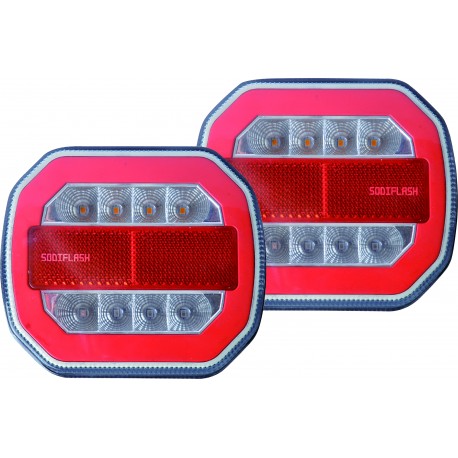 KIt de signalisation arrière magnétique LED , sans fils, 4 fonctions S16145