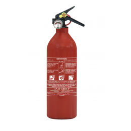 EXTINCTEUR HOMOLOGUE POUDRE 1KG AVEC MANO-ANAF FIRE PROTECTION  -S16454