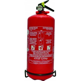 EXTINCTEUR HOMOLOGUE POUDRE 3KG AVEC MANO-ANAF FIRE PROTECTION  -S20204